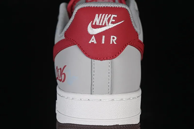 All categories Nk Air Force 1 Air Force series Nk Air Force 1 Low Air Force low-top Nike Air Force 1'07 Low red and gray contrast Air Force 1 low-top casual sneakers HT5088-621